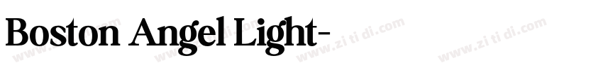 Boston Angel Light字体转换